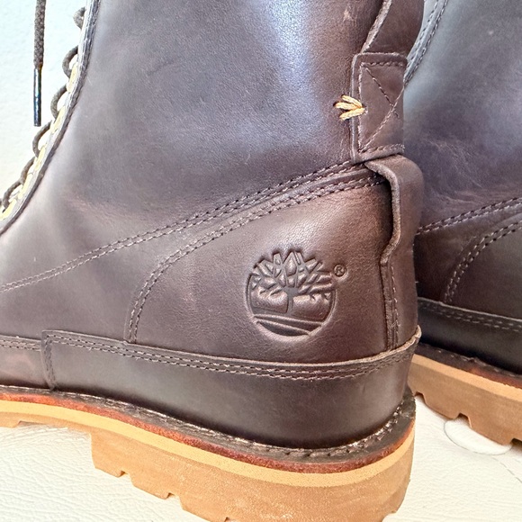 Timberland Anti Fatigue, Waterproof Men's Rich Brown Leather Boots - size 12 - Picture 5 of 11